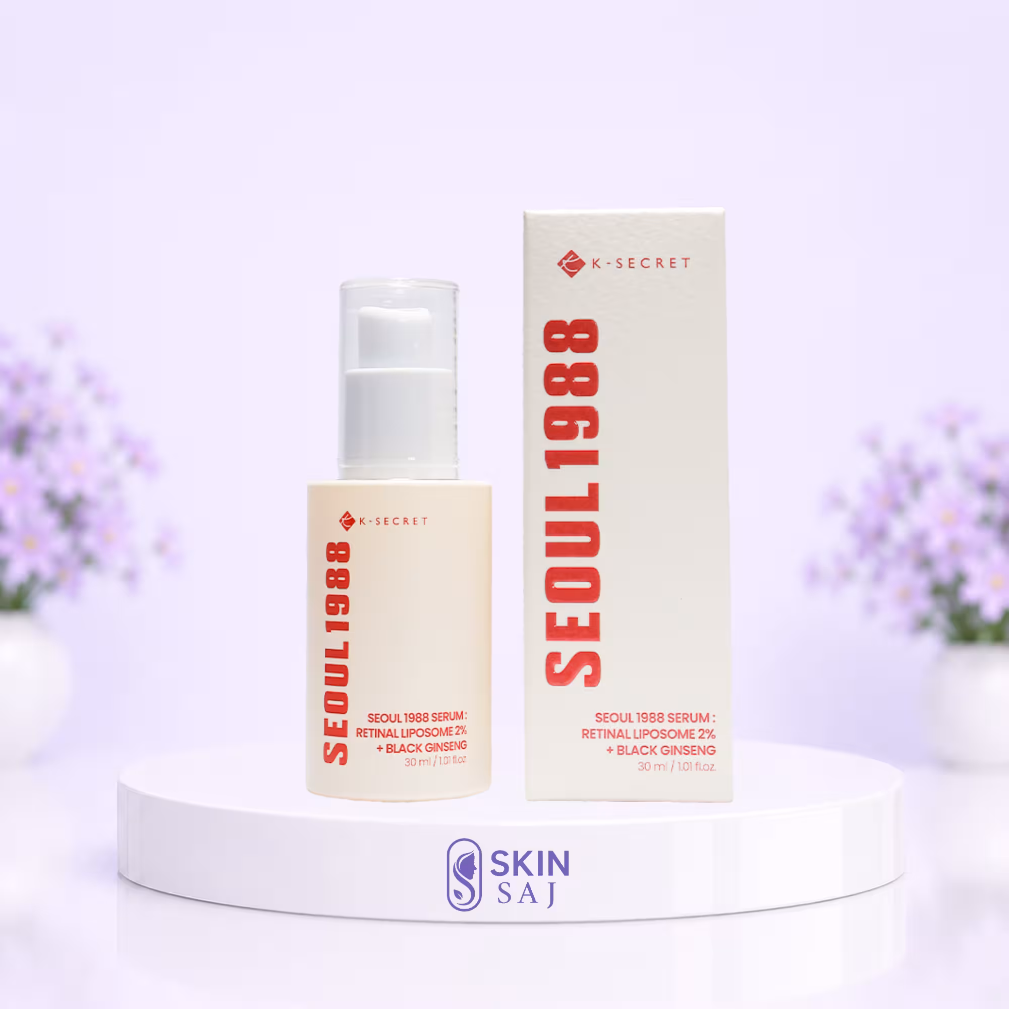 K-Secret Seoul 1988 Serum: Retinal Liposome 2% + Black Ginseng