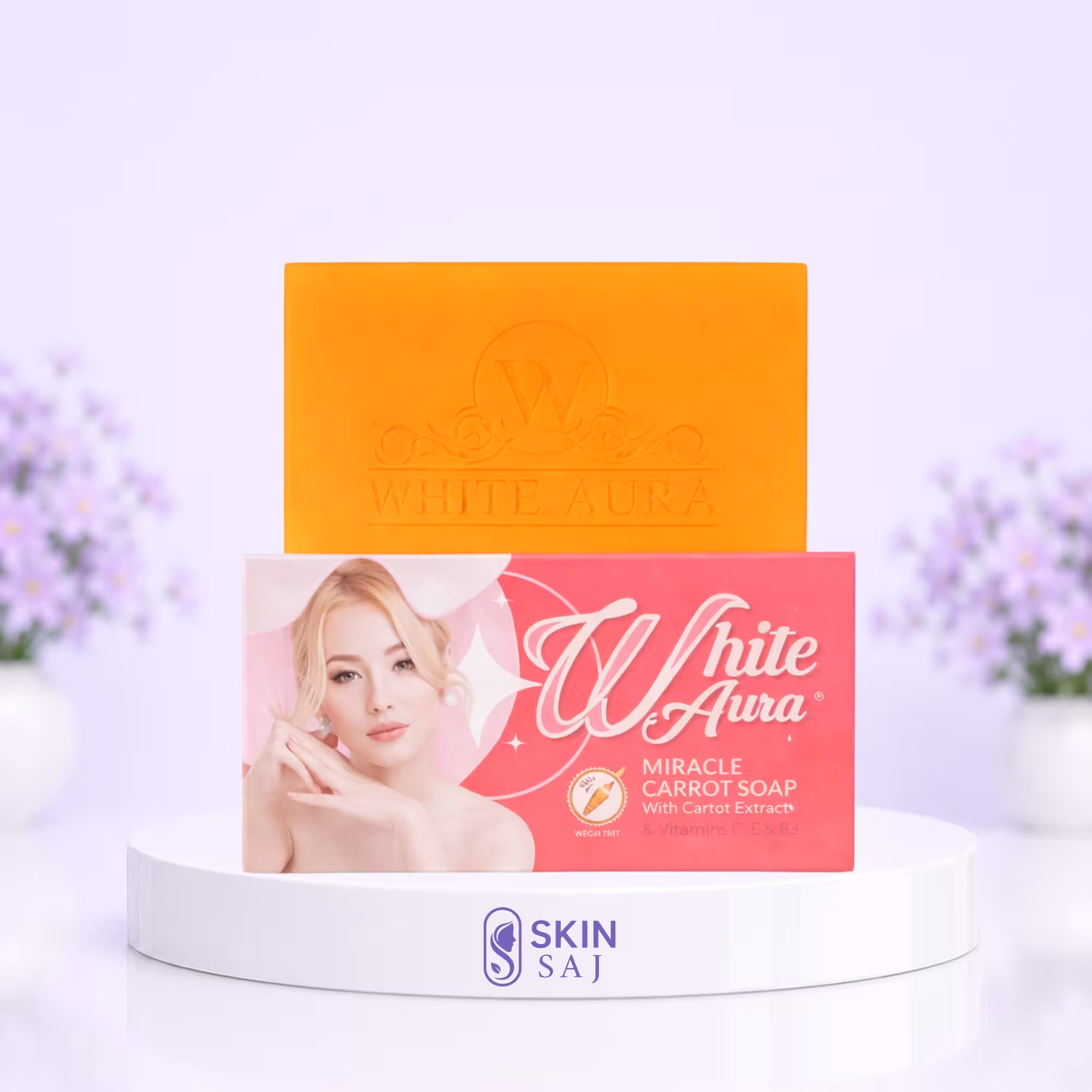 White Aura Miracle Carrot Soap