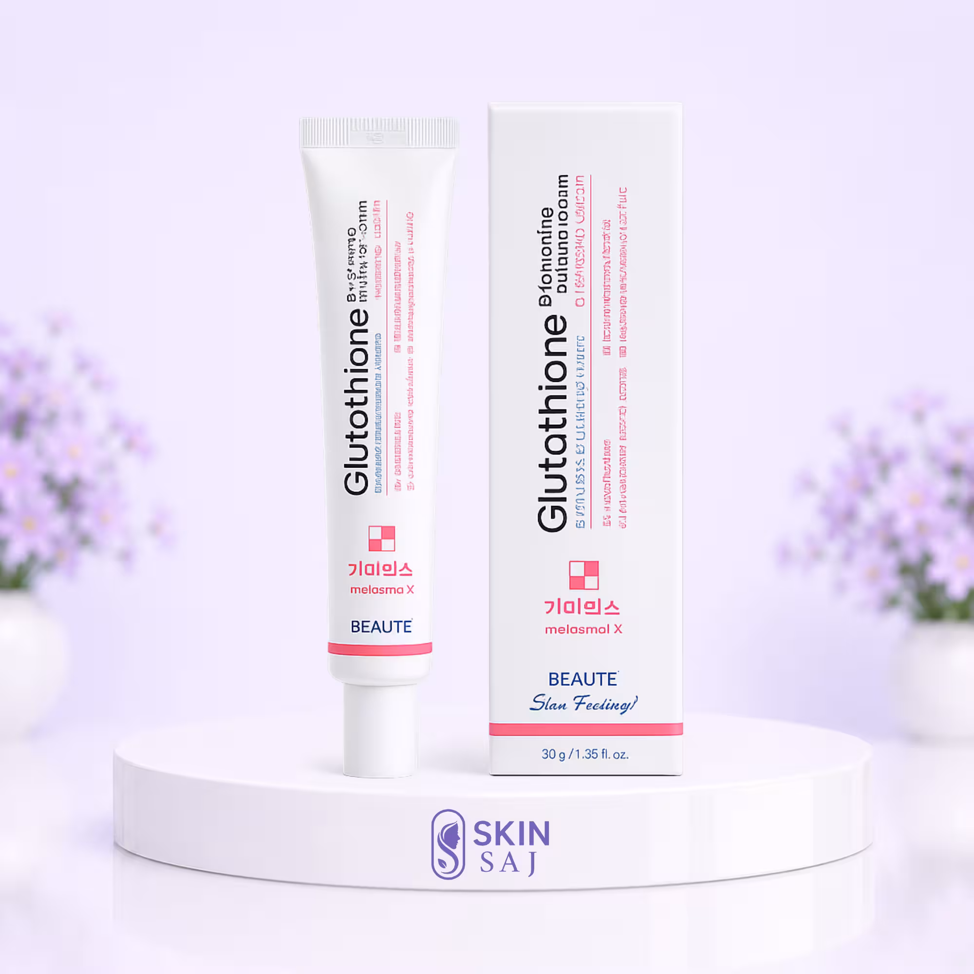 (Beaute Melasma-X) Glutathione Brightening Tone Up Cream